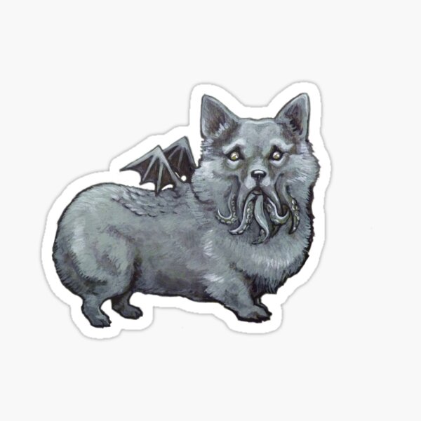 Corgi-thulhu Sticker