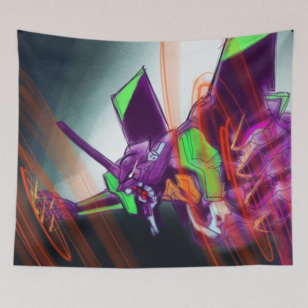 Item preview, eva 01 in the neon genesis evangelion mecha arts work designed and sold by jorgelebeau.