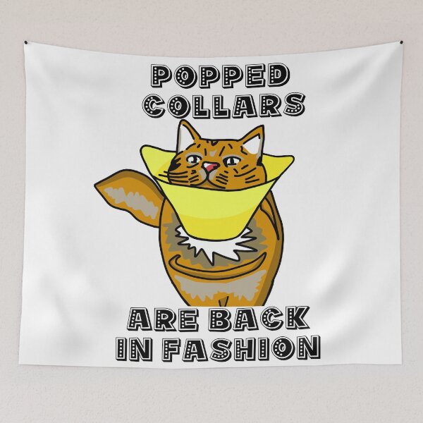 Item preview, Popped Collars Are Back In Fashion Cat designed and sold by GGLCrafts.