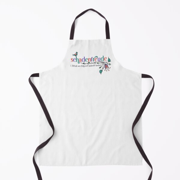 Item preview, Schadenfreude - Definition in German with Folk Flowers designed and sold by The White Bat.