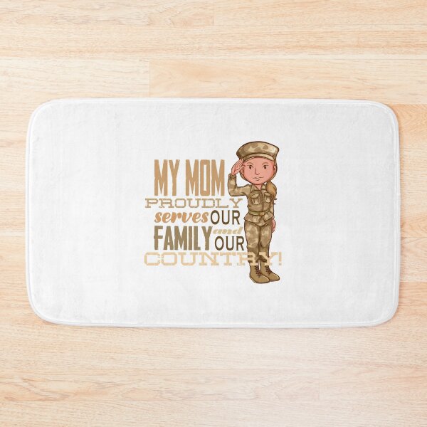 Item preview, My Mom Proudly Serves...! (on White) designed and sold by PawsitiveMum.