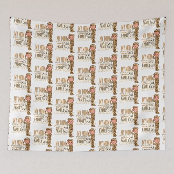 Item preview, My Mom Proudly Serves...! (on White) designed and sold by PawsitiveMum.