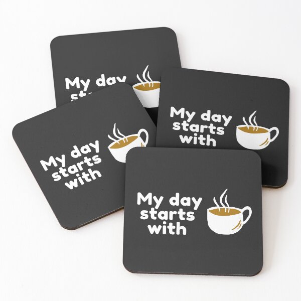 Item preview, My day starts with coffee designed and sold by Summers Cool.