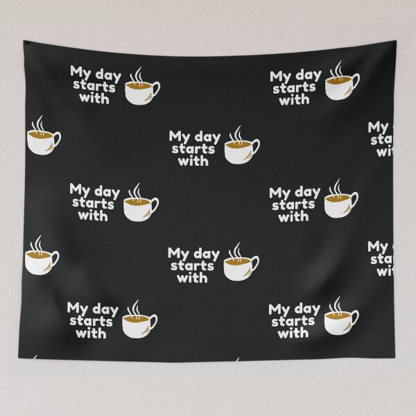 Item preview, My day starts with coffee designed and sold by Summers Cool.
