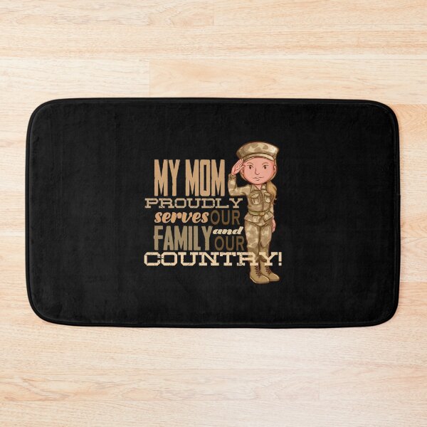 Item preview, My Mom Proudly Serves...! (on Black) designed and sold by PawsitiveMum.