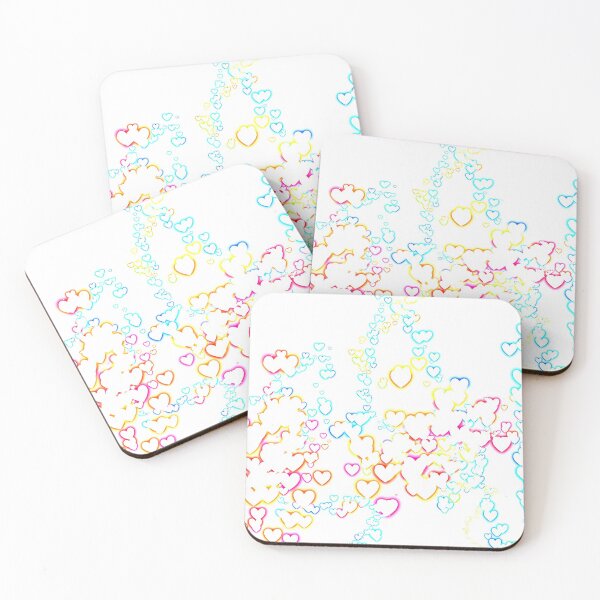 Item preview, Colorful little hearts for you - rain of love designed and sold by LittleAngy.