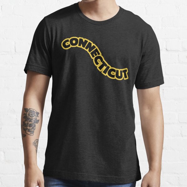 State Of Connecticut- Black, Yellow Essential T-Shirt