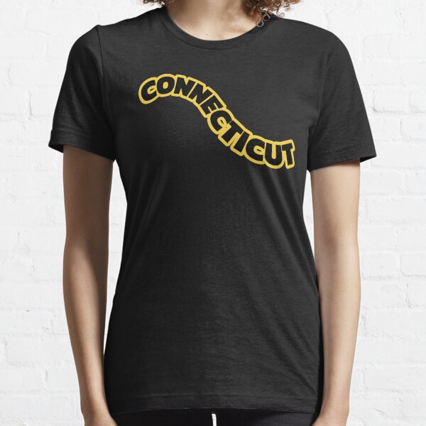 State Of Connecticut- Black, Yellow Essential T-Shirt