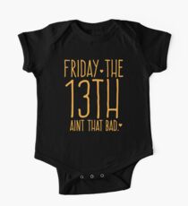 Body de manga corta para bebé VIERNES el 13 no es tan malo