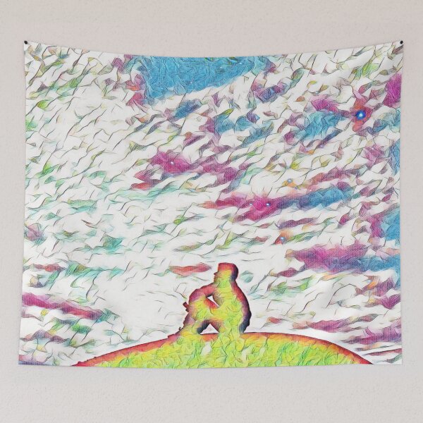Item preview, GALATHI Night Sky Waiting Pink - Night designed and sold by Galathi Designs.