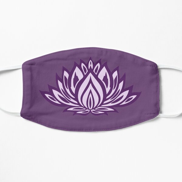Purple Lotus Flower Flat Mask