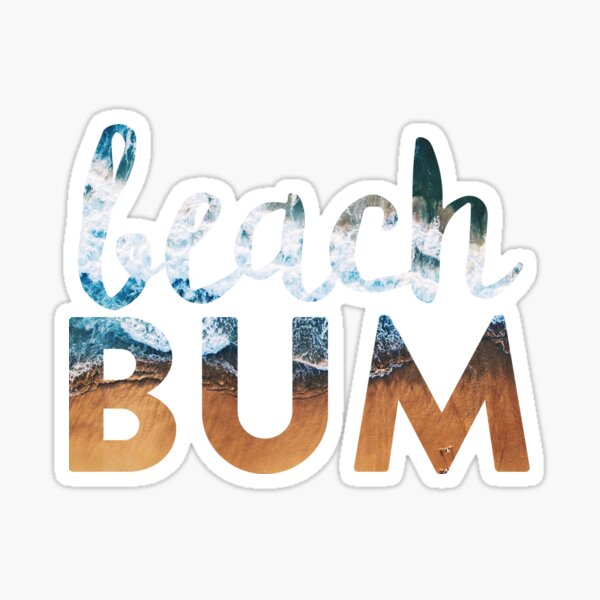 Beach Bum  Sticker – Roaming Heart