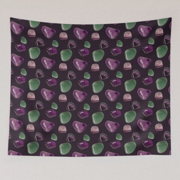 Item preview, Chakra Crystal Stone Pattern designed and sold by EmbracePLUR.