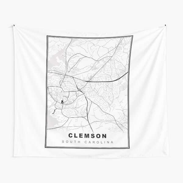 Item preview, Clemson Map designed and sold by Tamas Das.