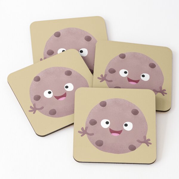 Item preview, Cute chocolate chip cartoon cookie designed and sold by FrogFactory.