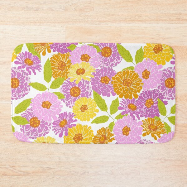 Item preview, Retro Zinnias designed and sold by southerlydesign.