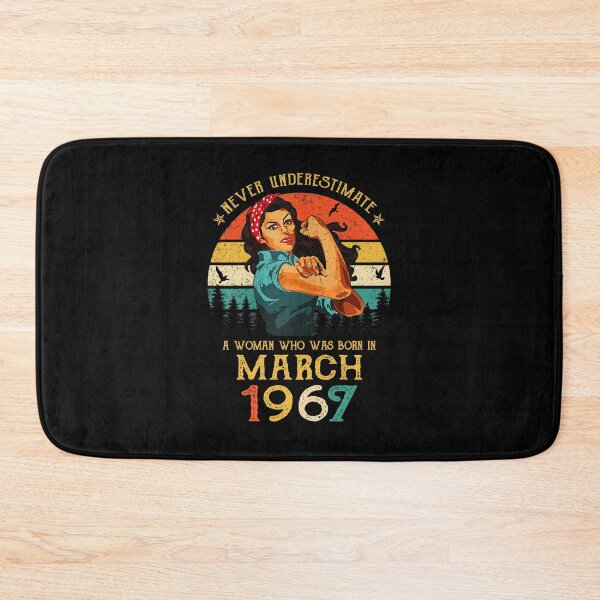 Item preview, Never underestimate a woman who was born in March 1967 vintage designed and sold by mharlan0ue.