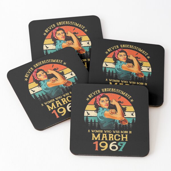 Item preview, Never underestimate a woman who was born in March 1967 vintage designed and sold by mharlan0ue.