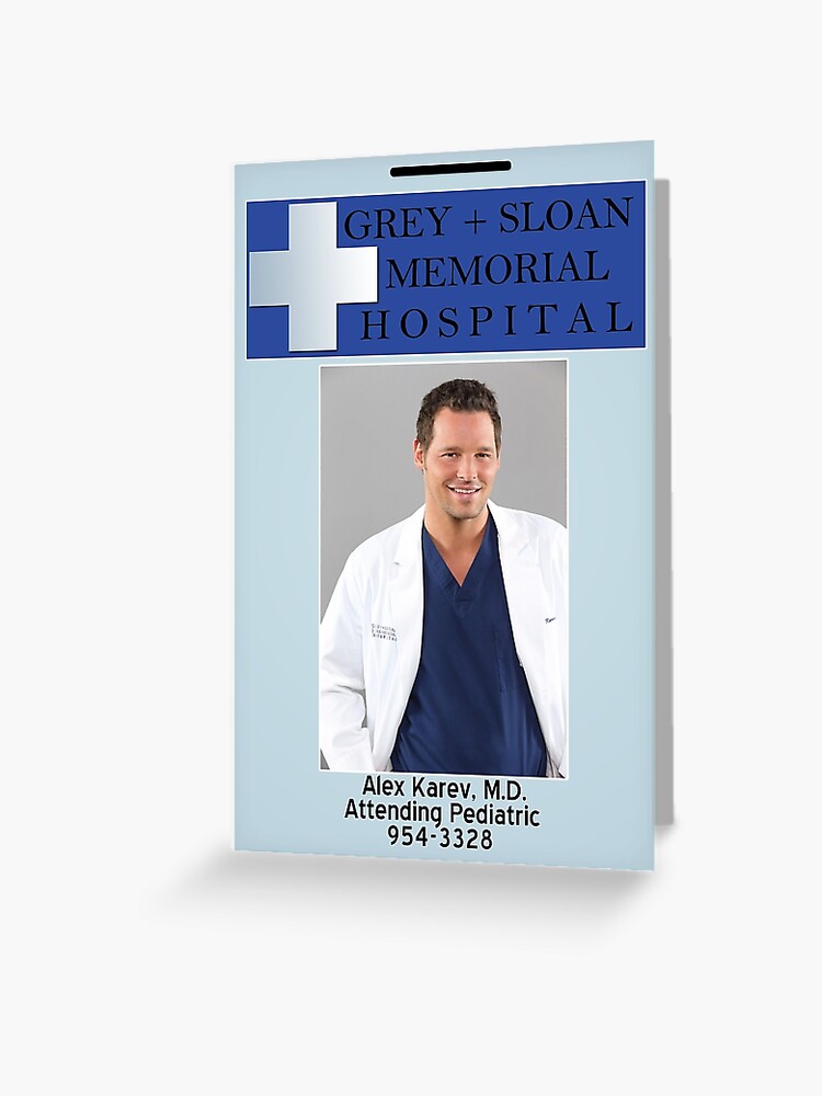 Grey Sloan Memorial Hospital Id Card