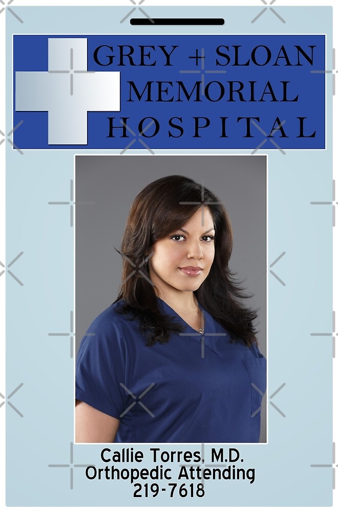 "Callie Torres ID Badge " By Linked Pinkies