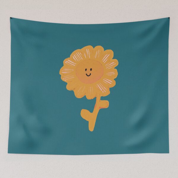 Item preview, Retro orange flower designed and sold by Seeyouspoon.
