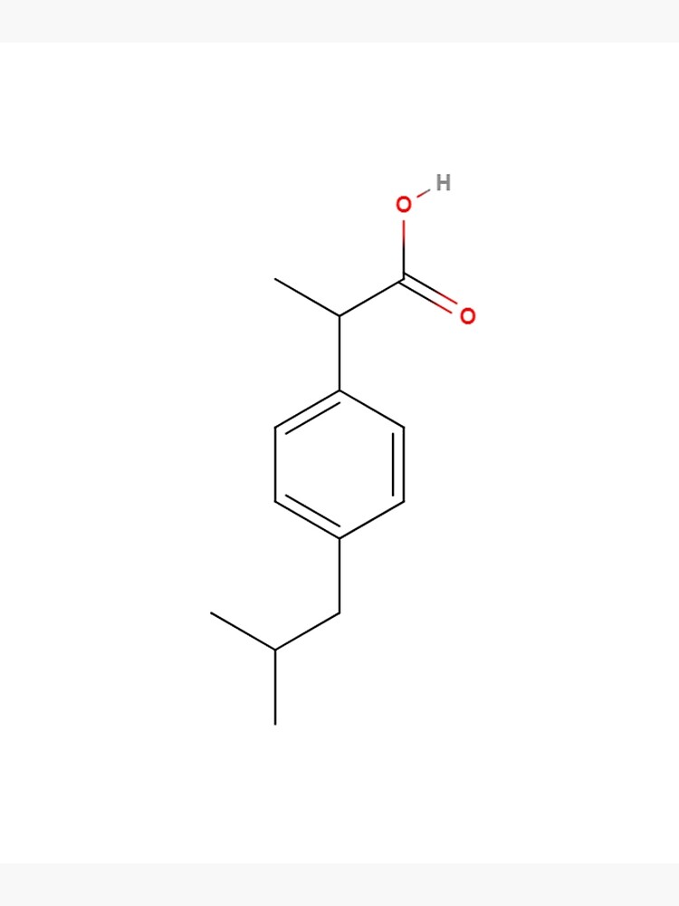 "Ibuprofen NSAID Molecule" Poster for Sale by razor7877 Redbubble
