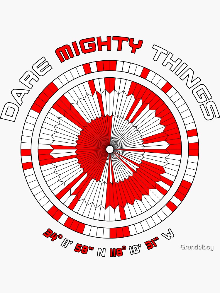 "Dare Mighty Things, perseverance rover parachute code" Sticker for