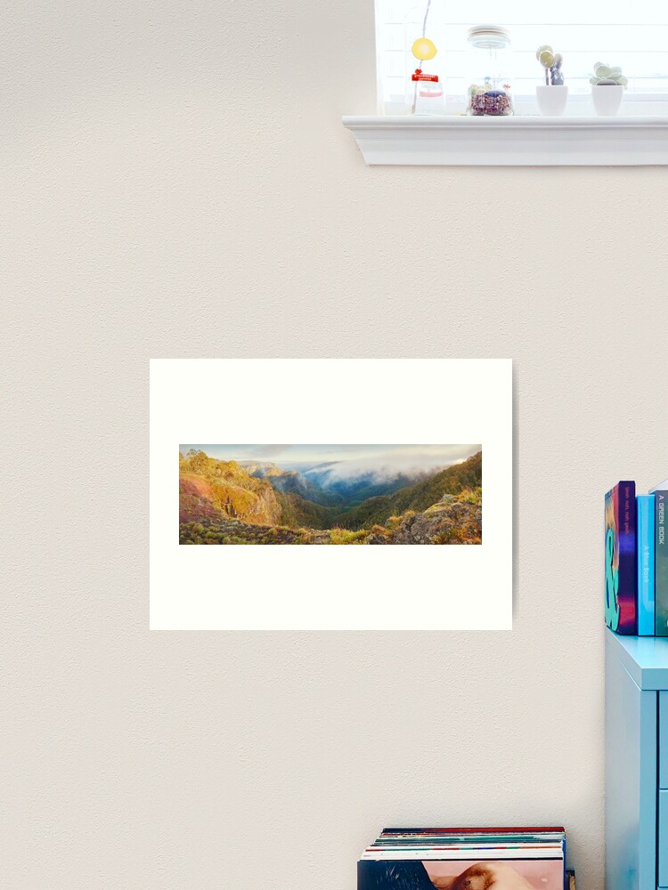 Thumbnail 2 of 3, Art Print, Dimmicks Lookout, Alpine National Park, Victoria, Australia designed and sold by Chockstone.