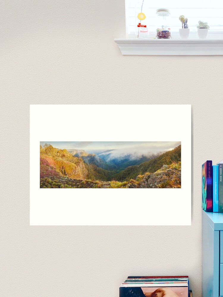 Thumbnail 2 of 3, Art Print, Dimmicks Lookout, Alpine National Park, Victoria, Australia designed and sold by Chockstone.