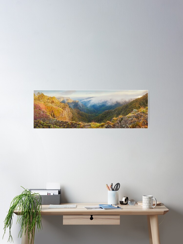 Thumbnail 2 of 3, Poster, Dimmicks Lookout, Alpine National Park, Victoria, Australia designed and sold by Chockstone.