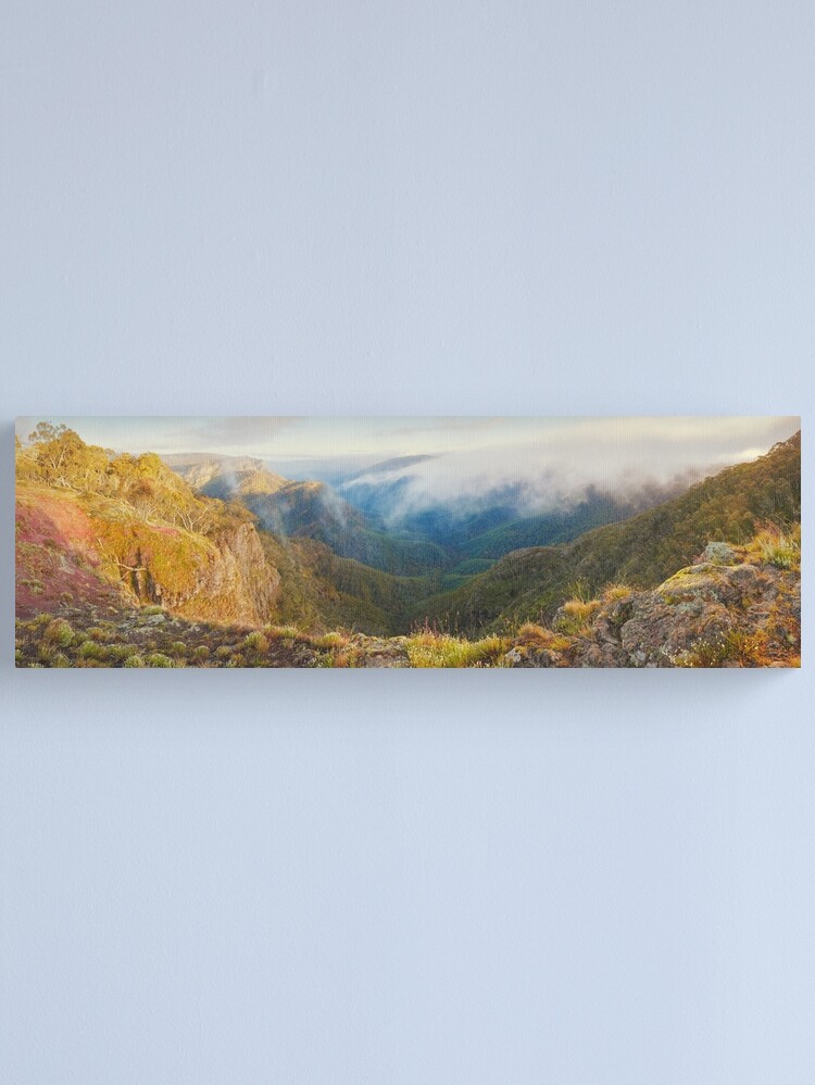Thumbnail 1 of 3, Canvas Print, Dimmicks Lookout, Alpine National Park, Victoria, Australia designed and sold by Chockstone.