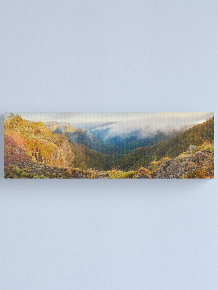 Thumbnail 1 of 3, Canvas Print, Dimmicks Lookout, Alpine National Park, Victoria, Australia designed and sold by Chockstone.