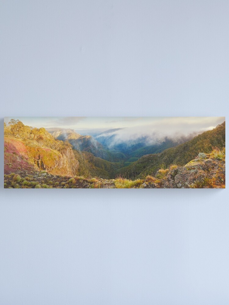 Thumbnail 1 of 3, Canvas Print, Dimmicks Lookout, Alpine National Park, Victoria, Australia designed and sold by Chockstone.