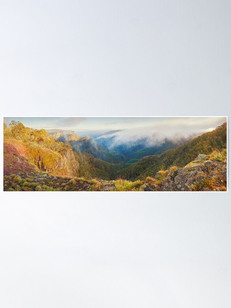Thumbnail 1 of 3, Poster, Dimmicks Lookout, Alpine National Park, Victoria, Australia designed and sold by Chockstone.