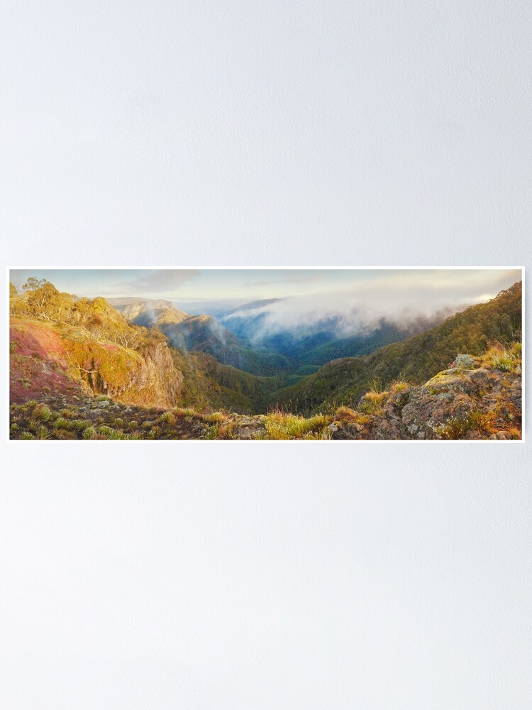 Thumbnail 1 of 3, Poster, Dimmicks Lookout, Alpine National Park, Victoria, Australia designed and sold by Chockstone.