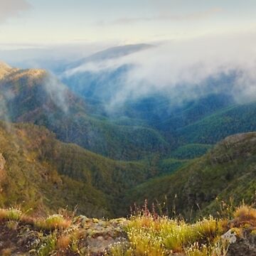 Artwork thumbnail, Dimmicks Lookout, Alpine National Park, Victoria, Australia by Michael Boniwell
