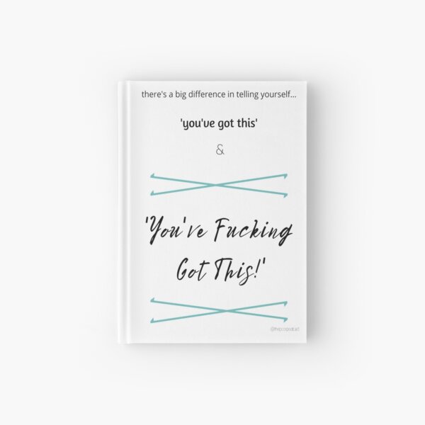 PCOS motivation you've got this quote Hardcover Journal