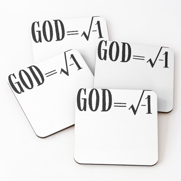Item preview, God Is Imaginary Atheist Math Pun designed and sold by ZavageDesigns.
