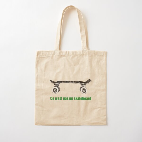 Ce n'est pas un skateboard - This is not a skateboard Cotton Tote Bag