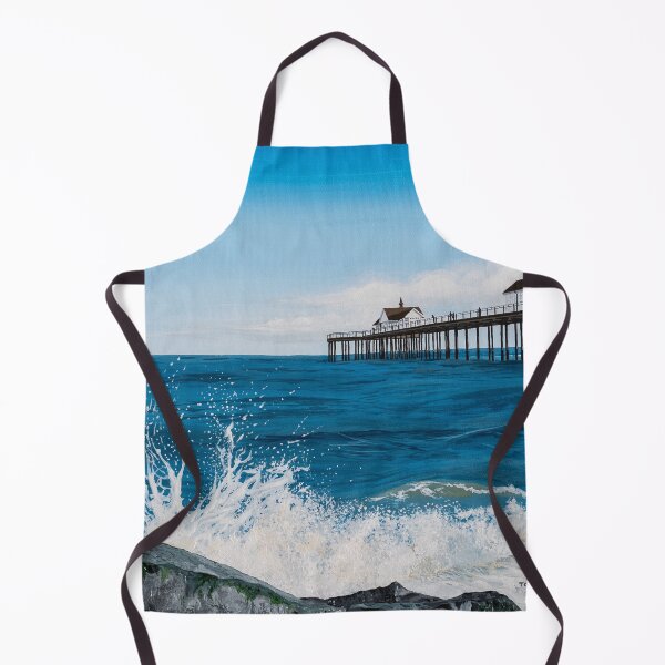 Item preview, Southwold Pier Blue Ocean Wave Painting designed and sold by Tom Crittenden.