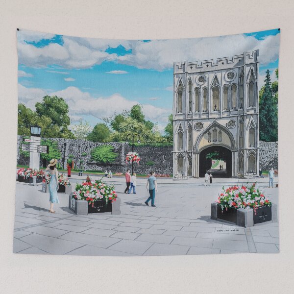 Item preview, Abbey Gardens Gate Bury St Edmunds Painting designed and sold by Tom Crittenden.