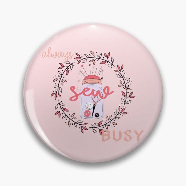 Item preview, Always Sew Busy! On Pink designed and sold by PawsitiveMum.