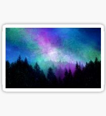 Aurora Borealis Night Sky Sticker