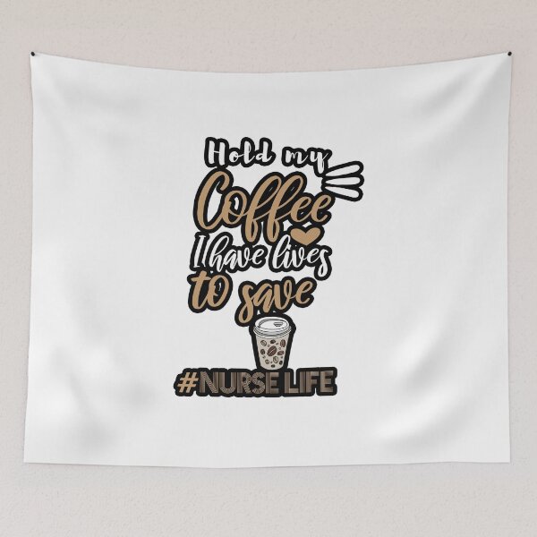 Item preview, Hold my coffee I have lives to save designed and sold by Yassineea65.