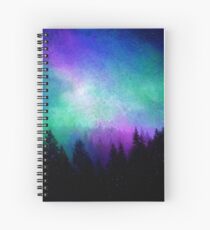 Aurora Borealis Night Sky Spiral Notebook