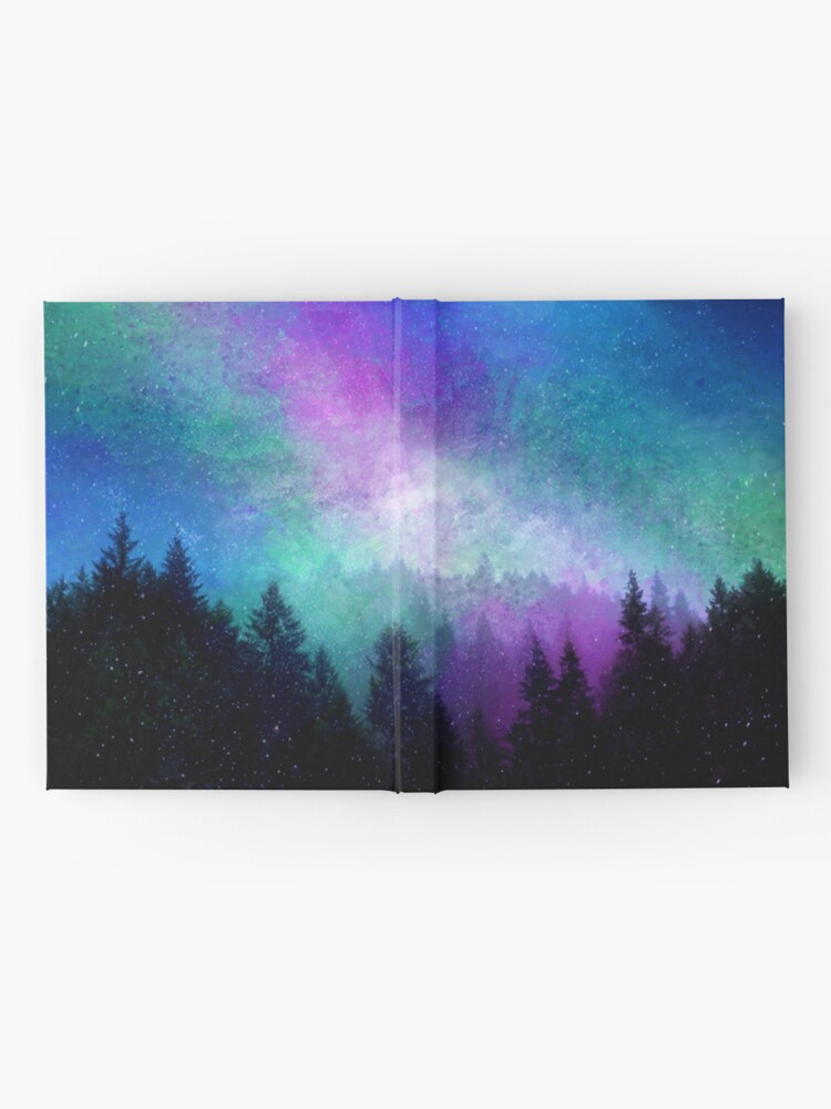 Alternate view of Aurora Borealis Night Sky Hardcover Journal