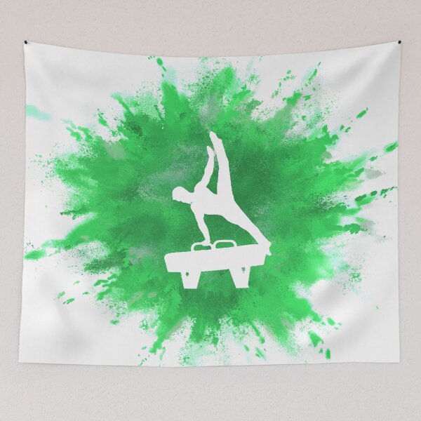 Item preview, Mens Gymnastics Explosion Green designed and sold by Flexiblepeople.