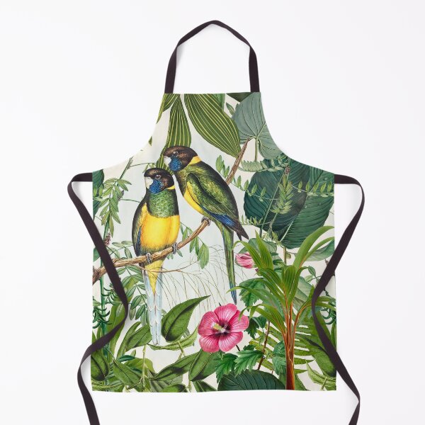 Item preview, Jungle Bids Tropical Garden Vintage Botanical Illustration designed and sold by artsandsoul.