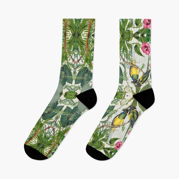 Item preview, Jungle Bids Tropical Garden Vintage Botanical Illustration designed and sold by artsandsoul.