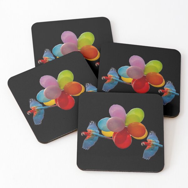 Item preview, Colorful balloons and colorful parrots designed and sold by Ingo Gerlach.